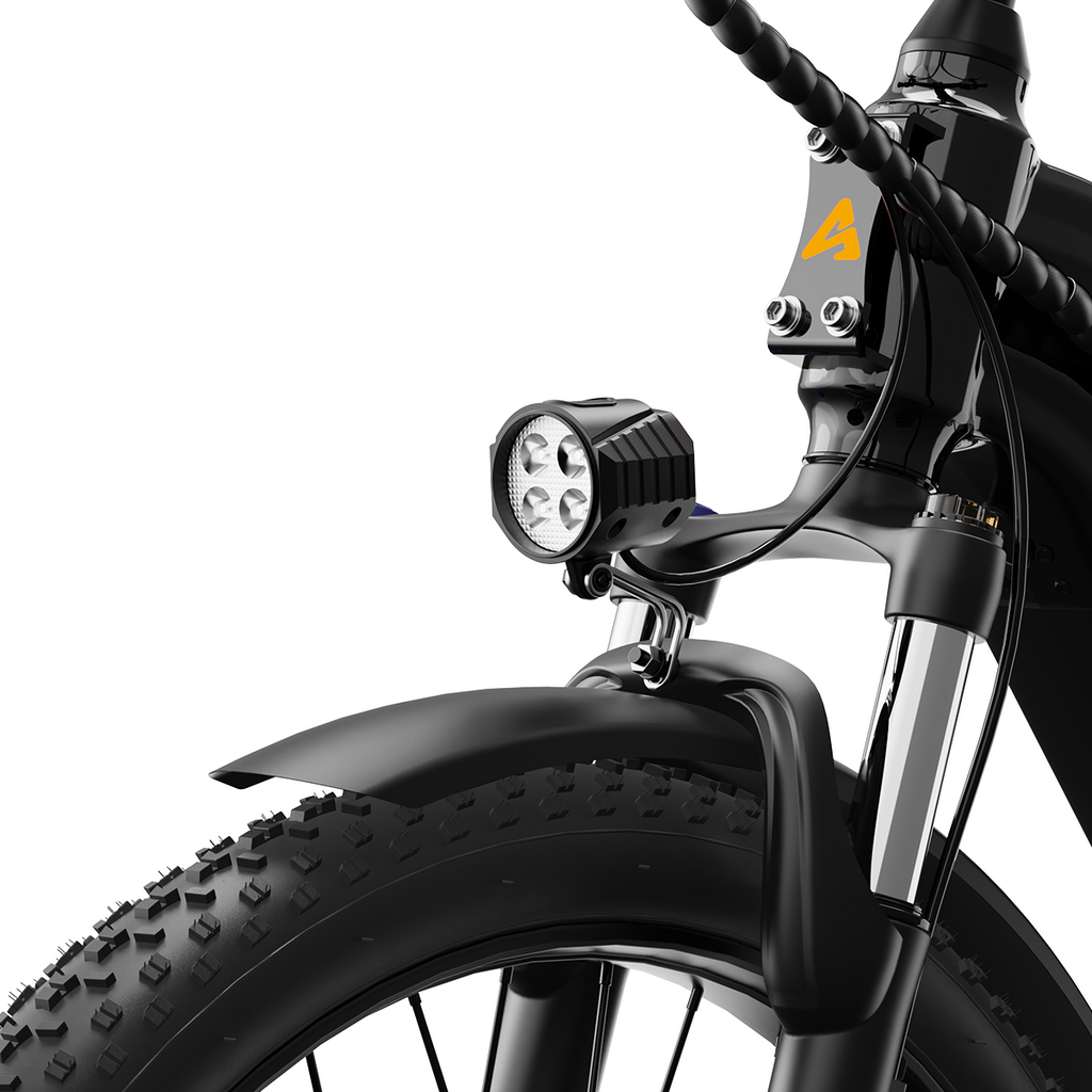 Aipas 24" Electric Mountain Bike Fat Tire 1100W City Bicycle -Commuter ebike