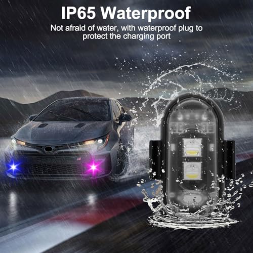 4PCS Wireless LED Strobe Lights