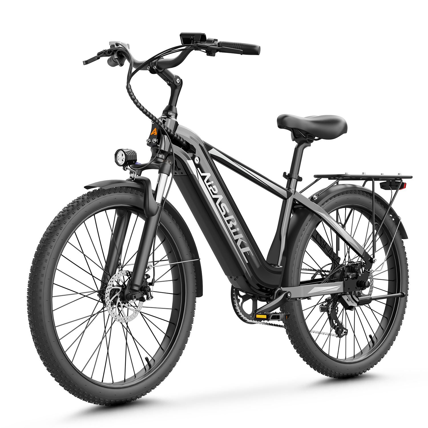 Aipas 24" Electric Mountain Bike Fat Tire 1100W City Bicycle -Commuter ebike