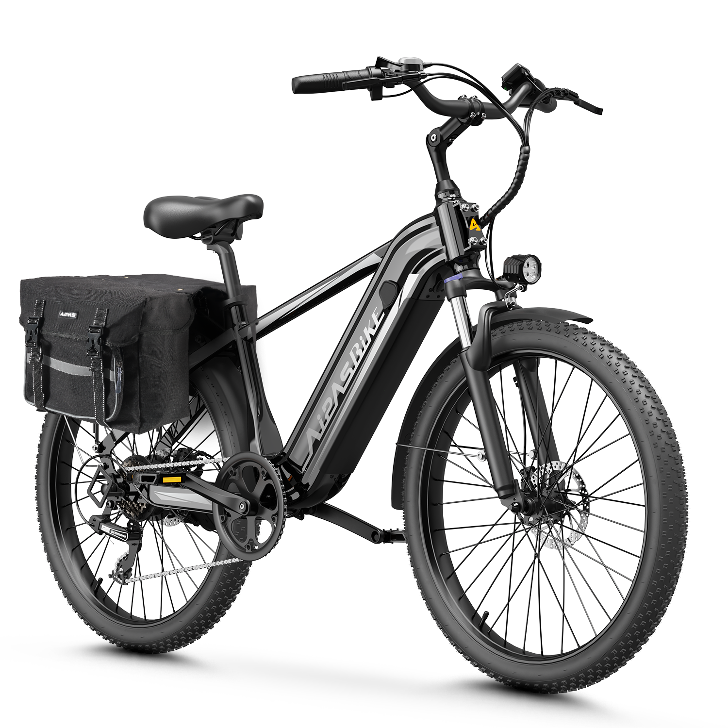 Aipas 24" Electric Mountain Bike Fat Tire 1100W City Bicycle -Commuter ebike